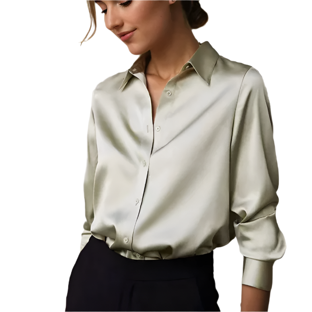 Elisa – Effortless Elegance Women's Casual Silk Blouse