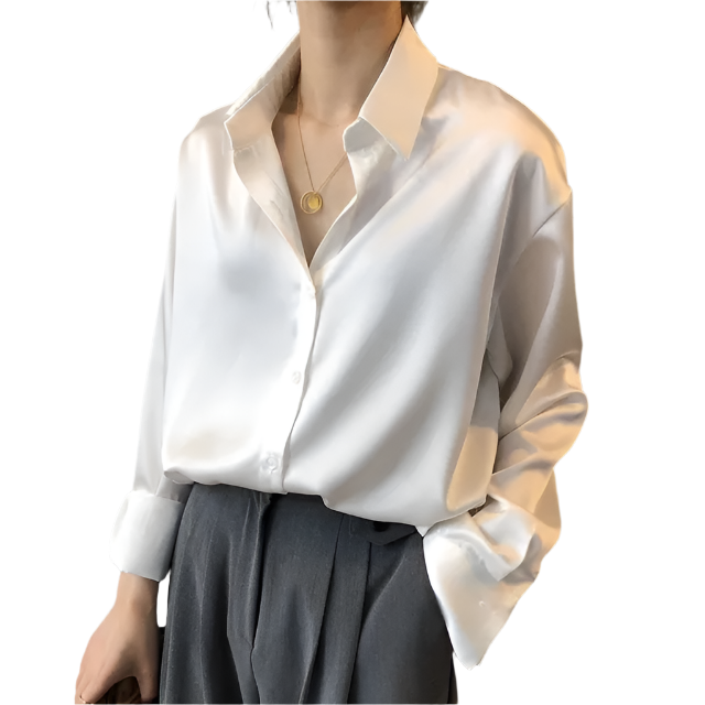 Elisa – Effortless Elegance Women's Casual Silk Blouse