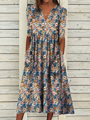 Anke - Stylish Floral Dress with Elegant Cut