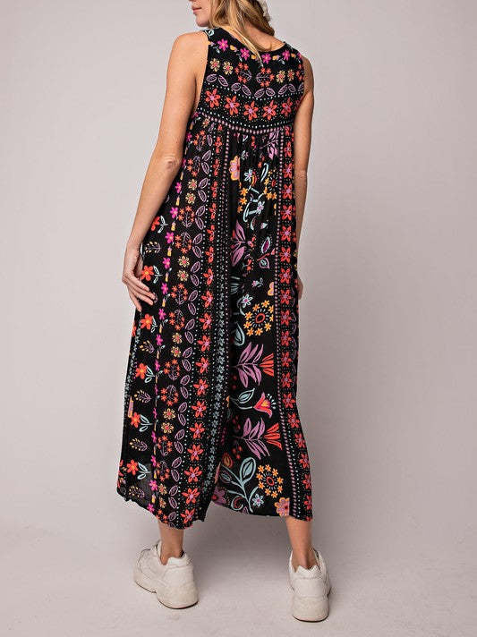 Sofia – Bohemian Floral Jumpsuit for Women