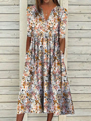 Anke - Stylish Floral Dress with Elegant Cut