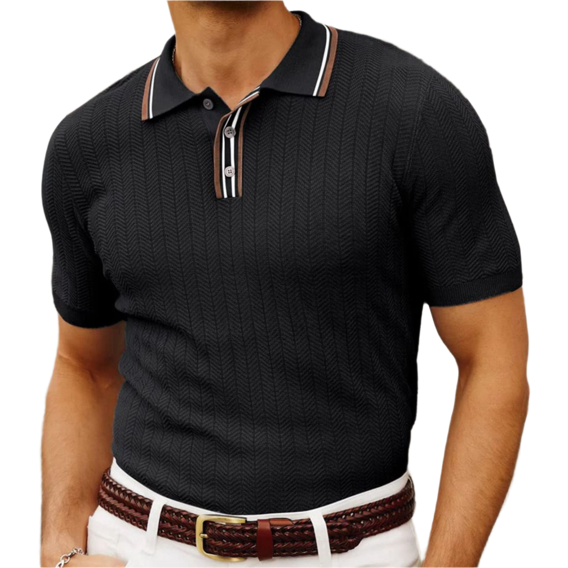 Lorenzo – Tailored Men’s Knitted Polo Shirt