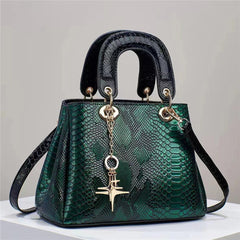 Alessia – Crocodile-Texture Shoulder Bag for Women