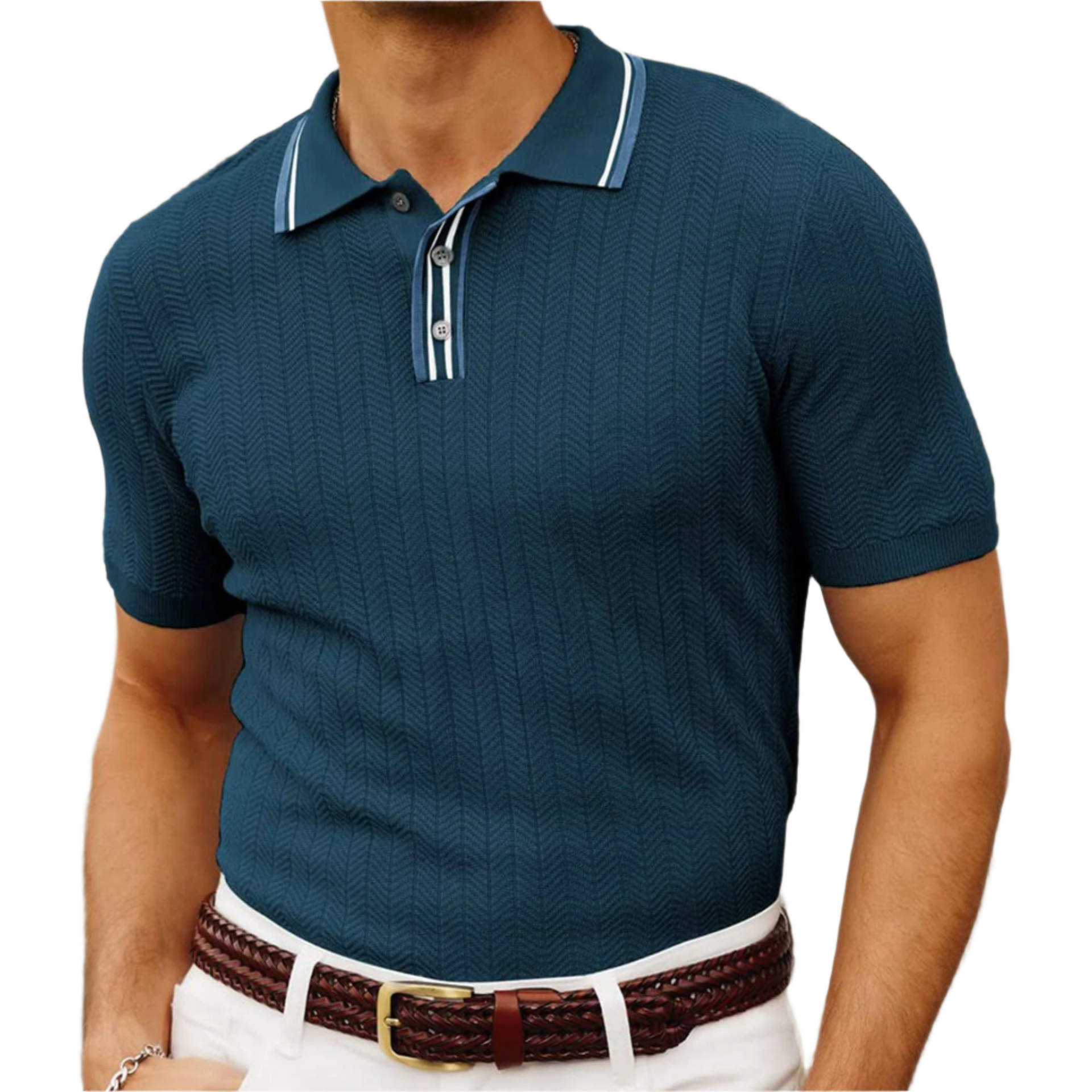 Lorenzo – Tailored Men’s Knitted Polo Shirt