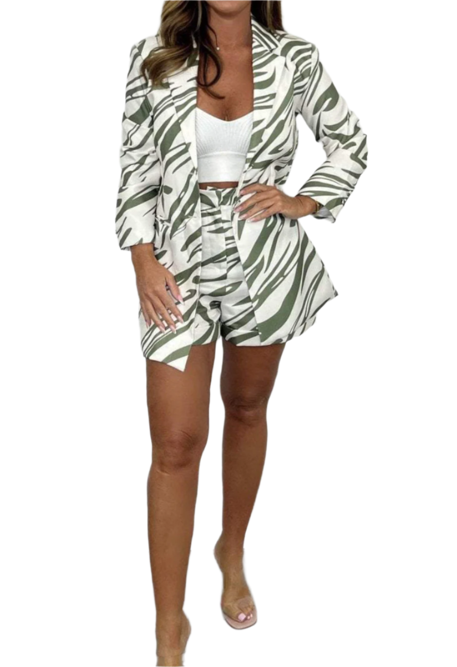 Serafina – Women's Zebra Print Two-Piece Set
