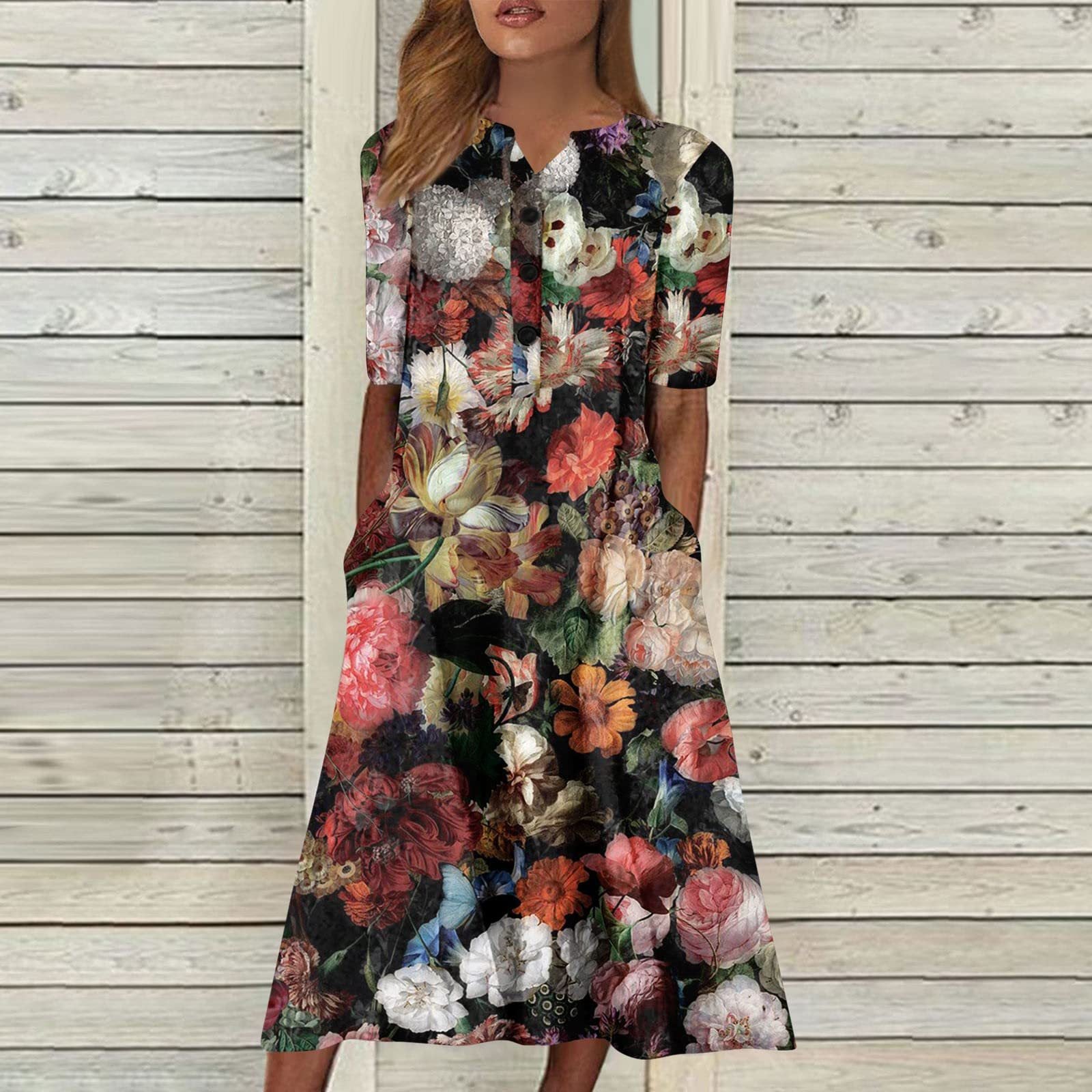 Kiara – Timeless Floral Print Dress