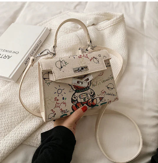 Lucia – Audrey Mini Graffiti Bag For Women