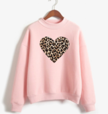 Cecilia – Stylish Love Pattern Sweatshirt for Women