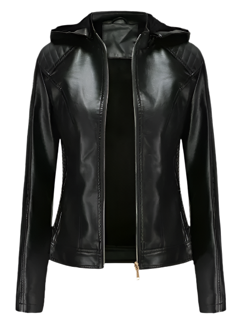 Lucia – Timeless Leather Women's Hoodie Jacket