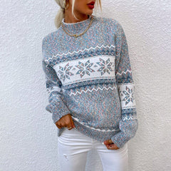 Aurora – Cozy Snowflake Winter Sweater for Women