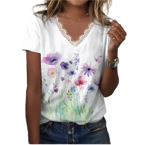 Sophie – Stylish Women’s V-Neck T-Shirt