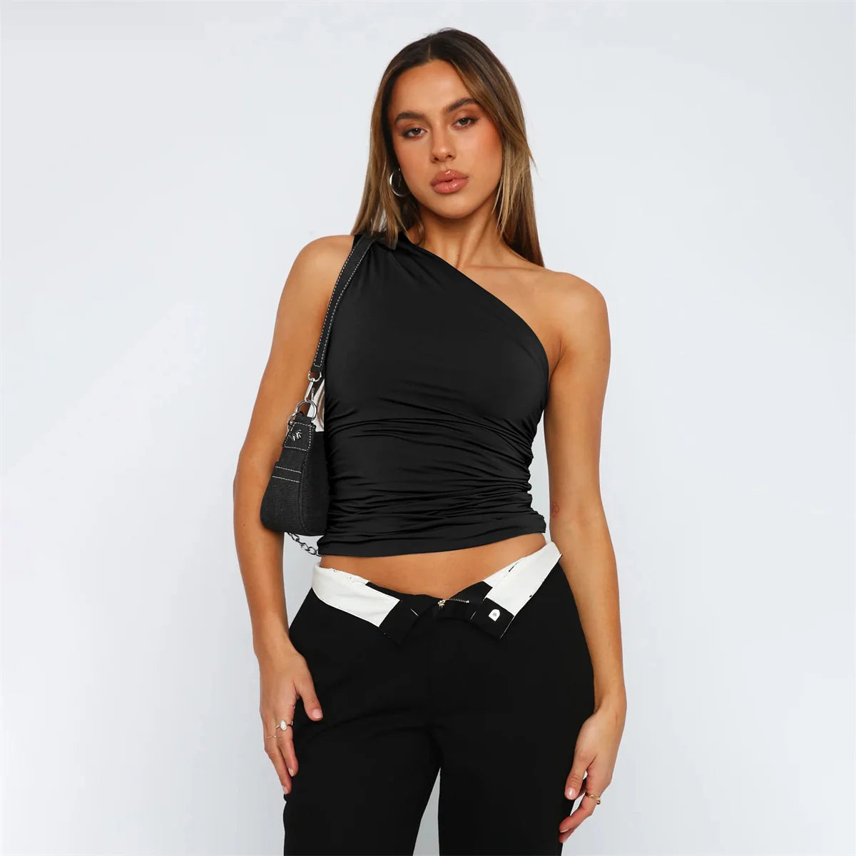 Alora - Ruched Woman's Top Sleeveless Design