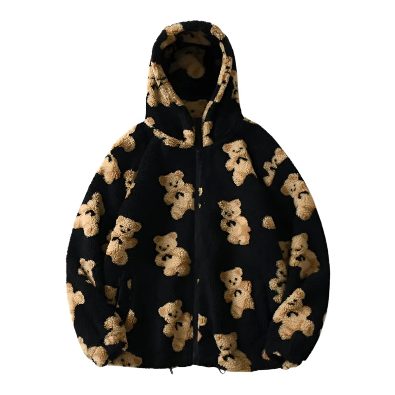 Demi – Unisex Teddy Bear Hoodie Jacket