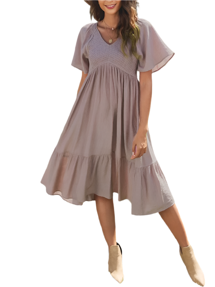 Merindah – Elegant Midi Dress for Women