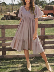 Merindah – Elegant Midi Dress for Women