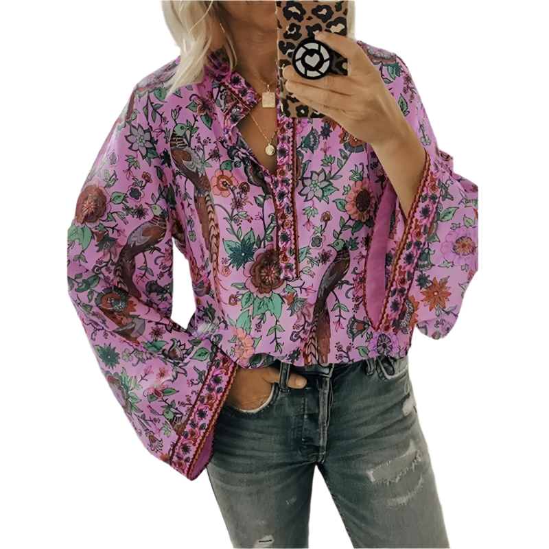 Alessia – Women's Luxe Floral Blouse