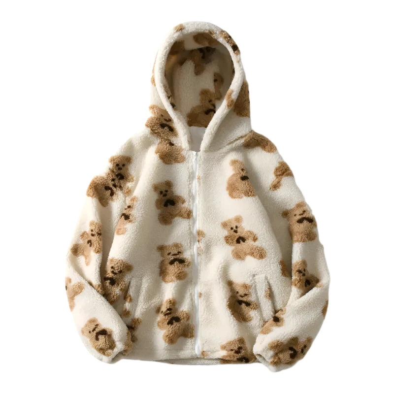 Demi – Unisex Teddy Bear Hoodie Jacket