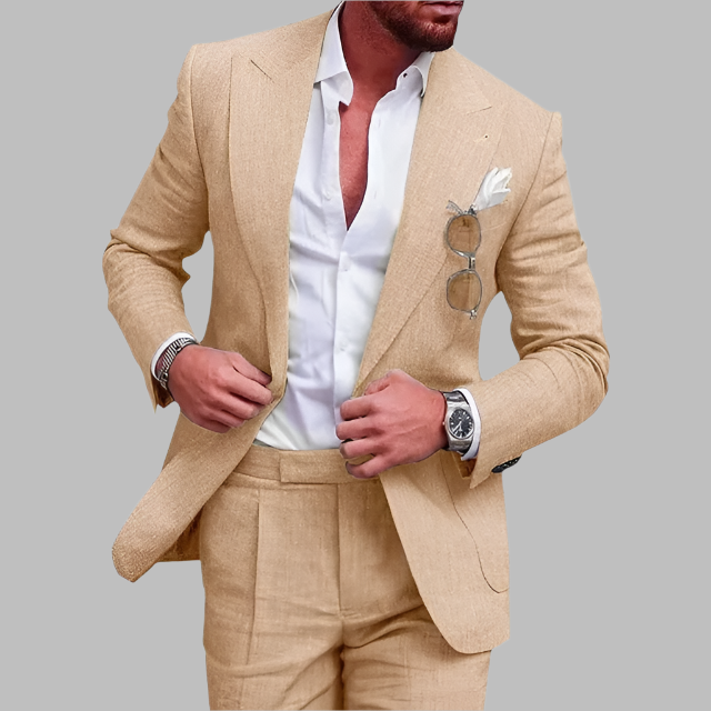 Benj – High Quality Linen Men’s 2 Piece Suit