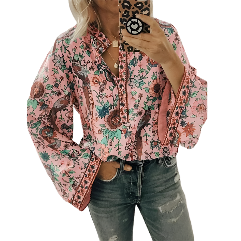 Alessia – Women's Luxe Floral Blouse