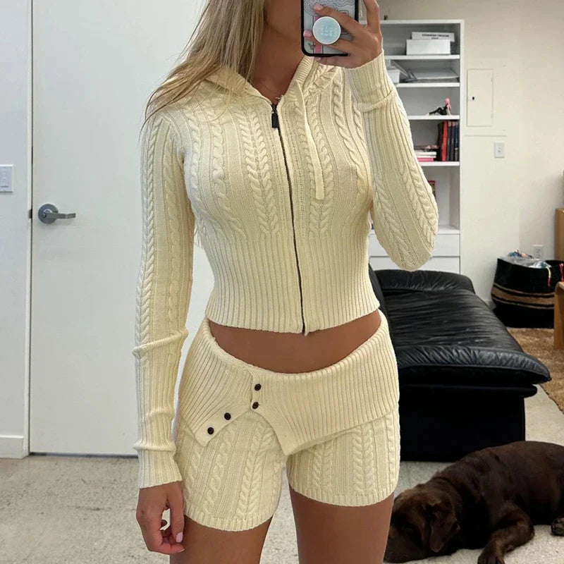 Elena – Elegant Women’s Knitted Two-Piece Set