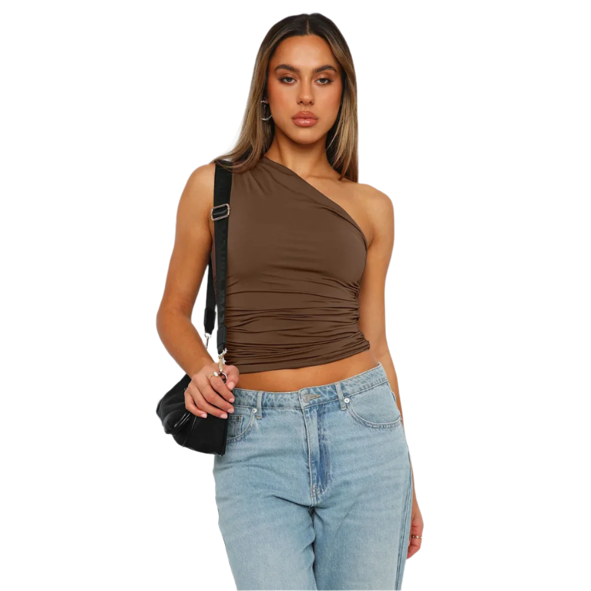 Alora - Ruched Woman's Top Sleeveless Design