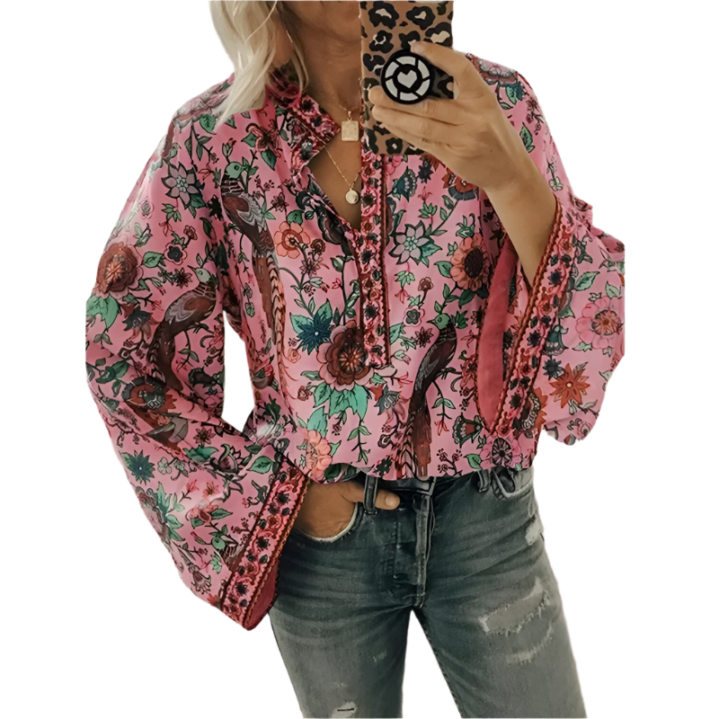 Alessia – Women's Luxe Floral Blouse