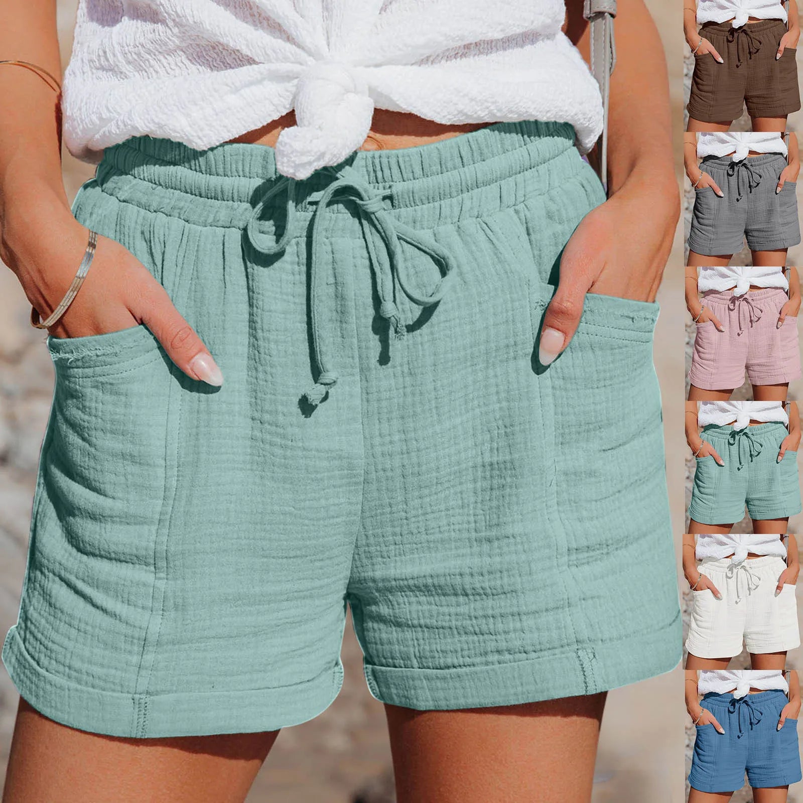 Lucia – Women's Breezy Linen Shorts