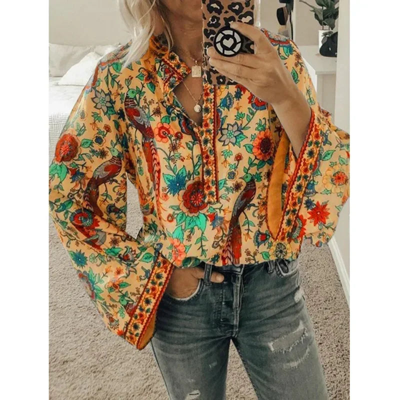 Alessia – Women's Luxe Floral Blouse