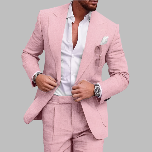 Benj – High Quality Linen Men’s 2 Piece Suit