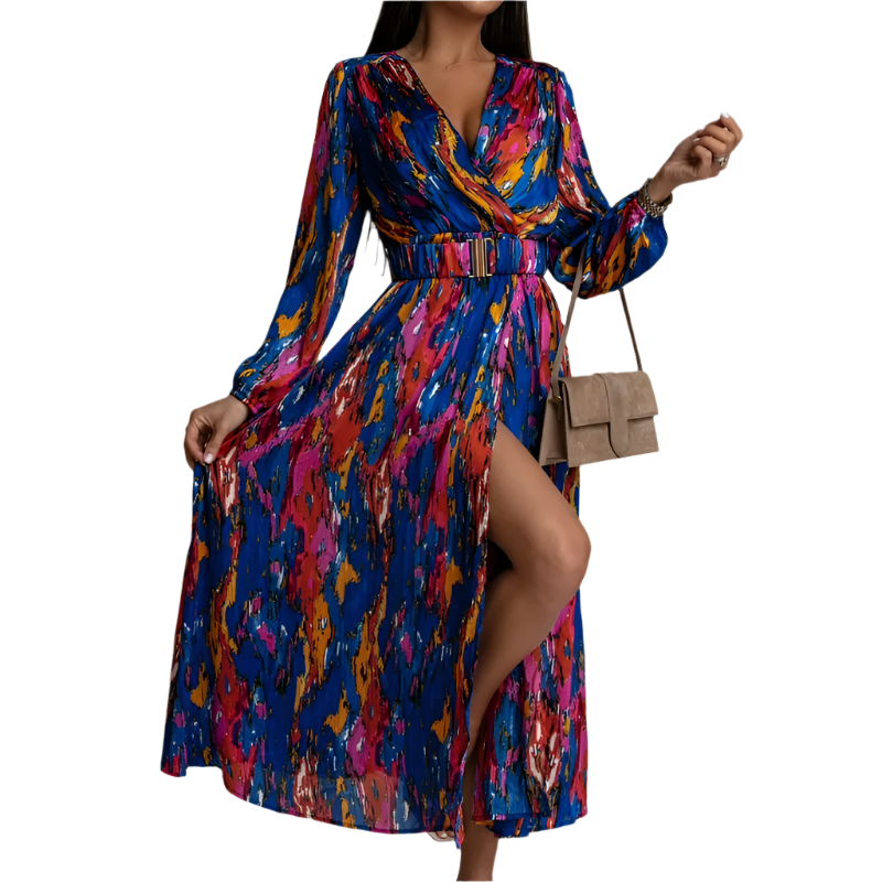 Scarlet – Feminine Women's Flower Print Dress