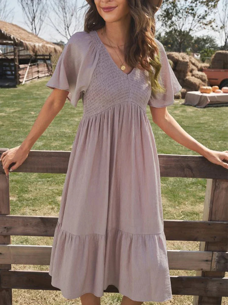 Merindah – Elegant Midi Dress for Women