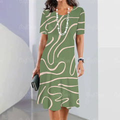 Sheila - Stylish Dress with Elegant Color Patterns
