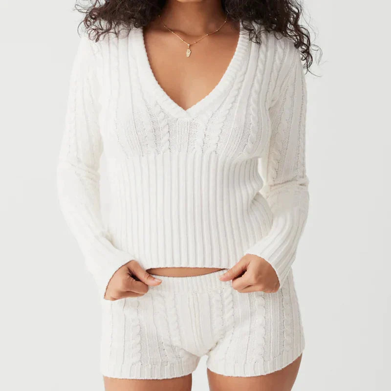 Elena – Elegant Women’s Knitted Two-Piece Set