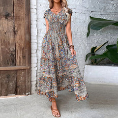 Camilla – Vintage Bohemian Maxi Dress for Women