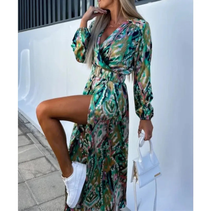 Scarlet – Feminine Women's Flower Print Dress