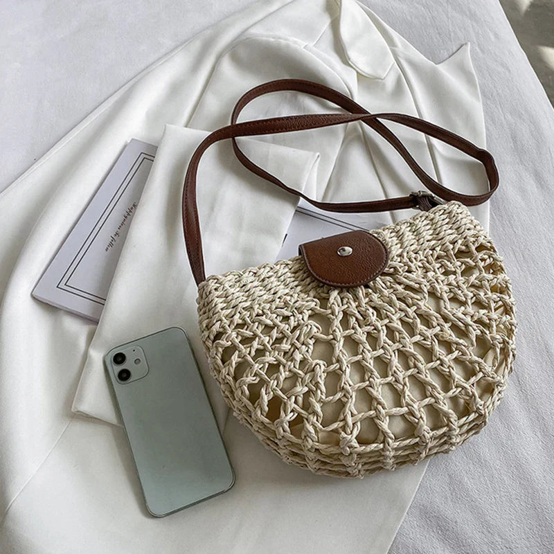 Lina – Chic Straw Women’s Handbag
