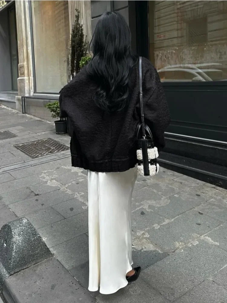Penelope – Satin Long Skirt with Heavenly Elegance For Women