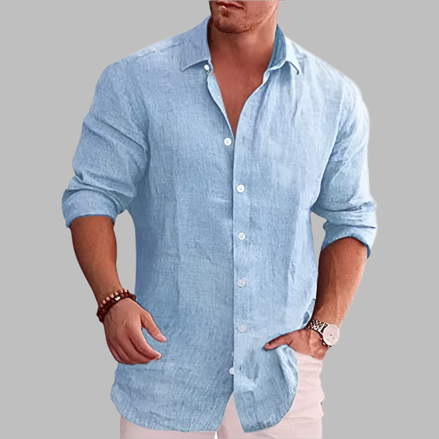 Marco – Casual Men’s Long-Sleeve Linen Shirt