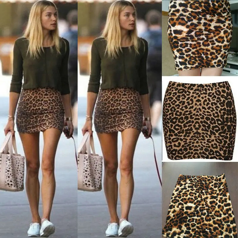 Masha – Women's Sexy Leopard Skirt