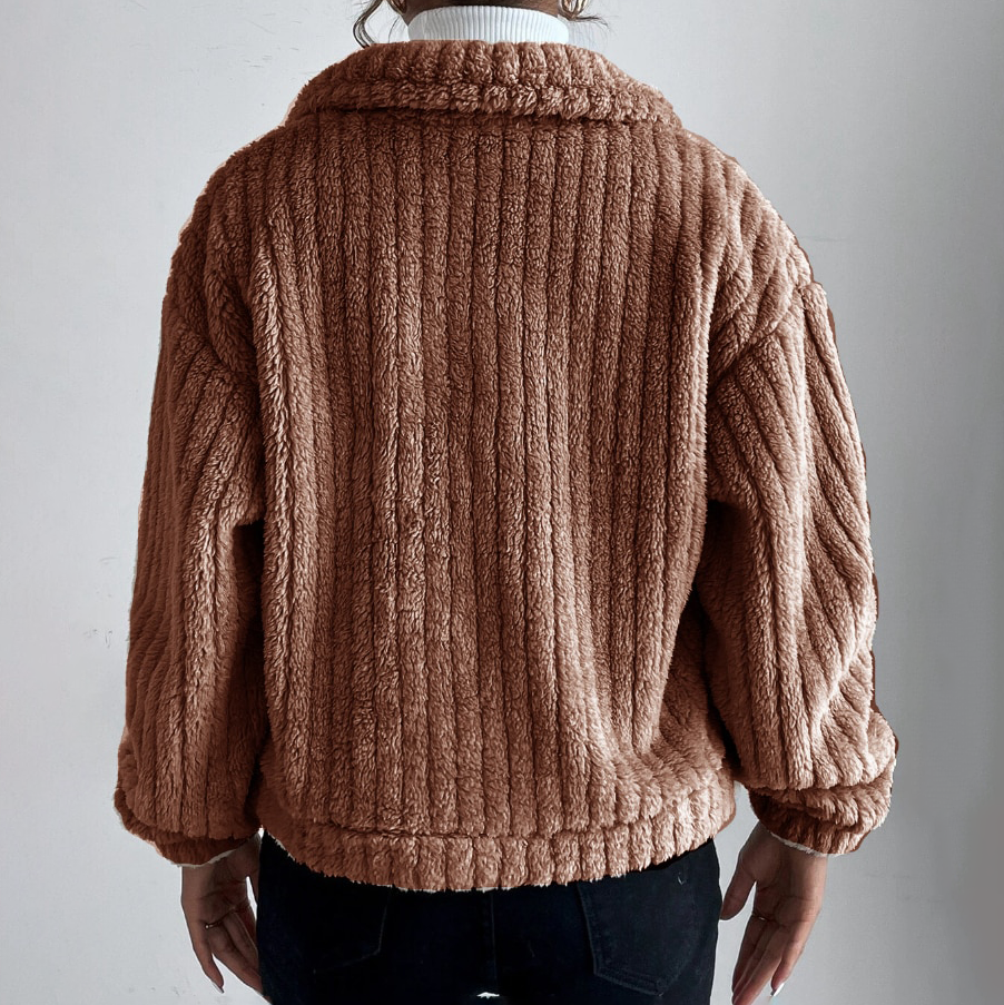 Chiara – Cozy Teddy Jacket for Women