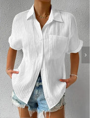 Valeria – Lightweight Pleated Women's Shirt