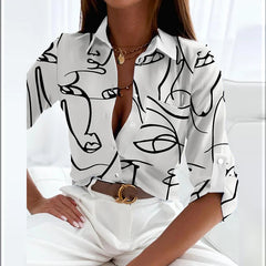 Melai – Women’s Geometric Print Blouse