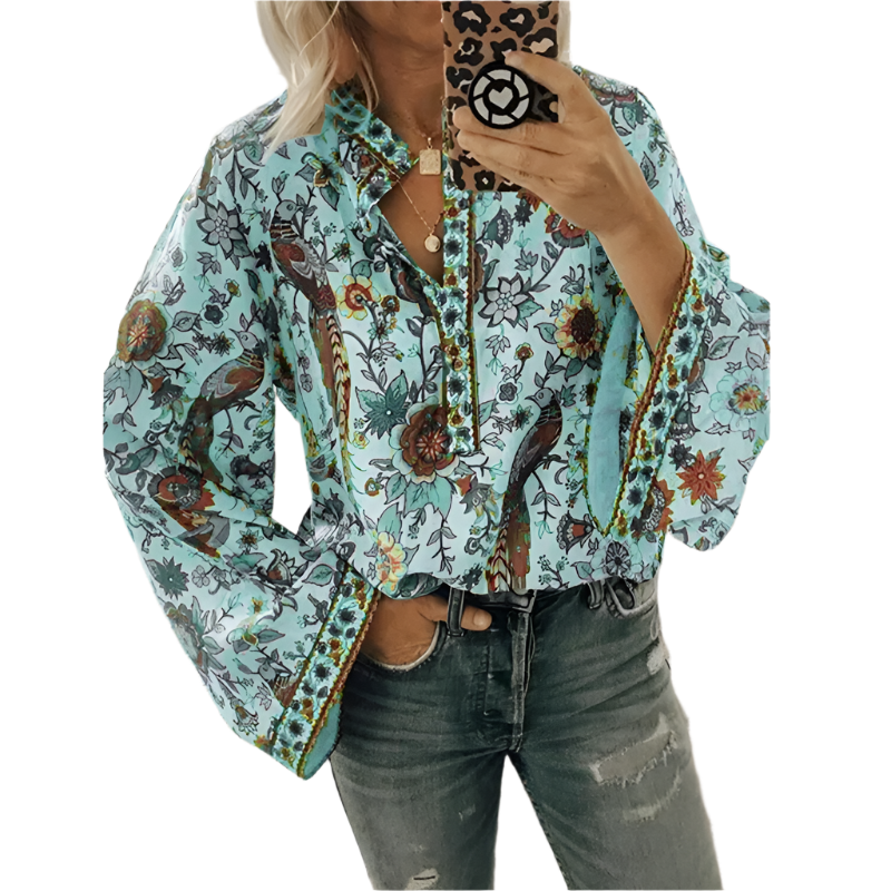 Alessia – Women's Luxe Floral Blouse