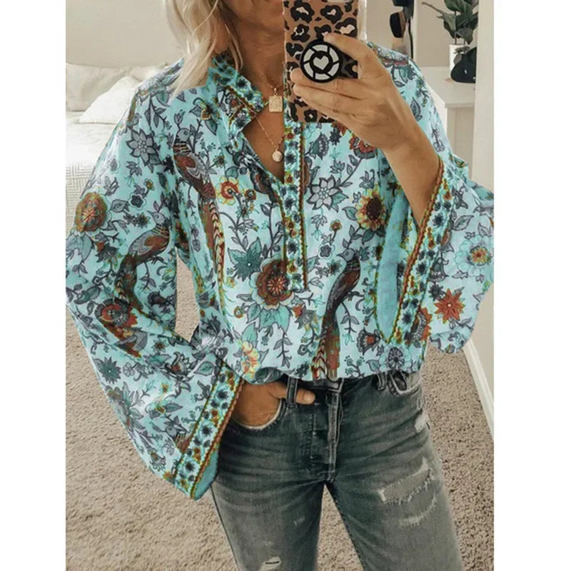 Alessia – Women's Luxe Floral Blouse