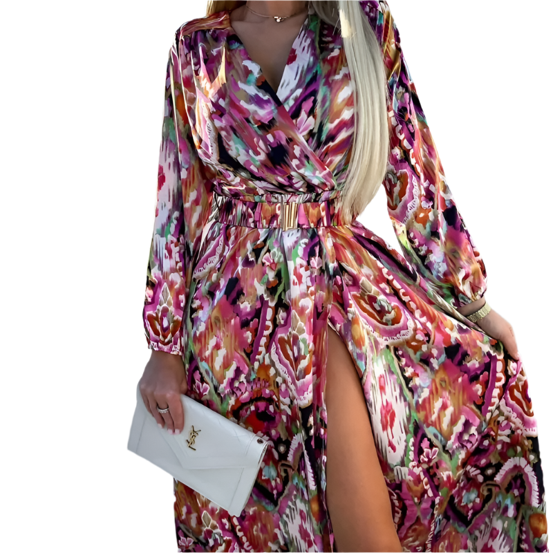Scarlet – Feminine Women's Flower Print Dress