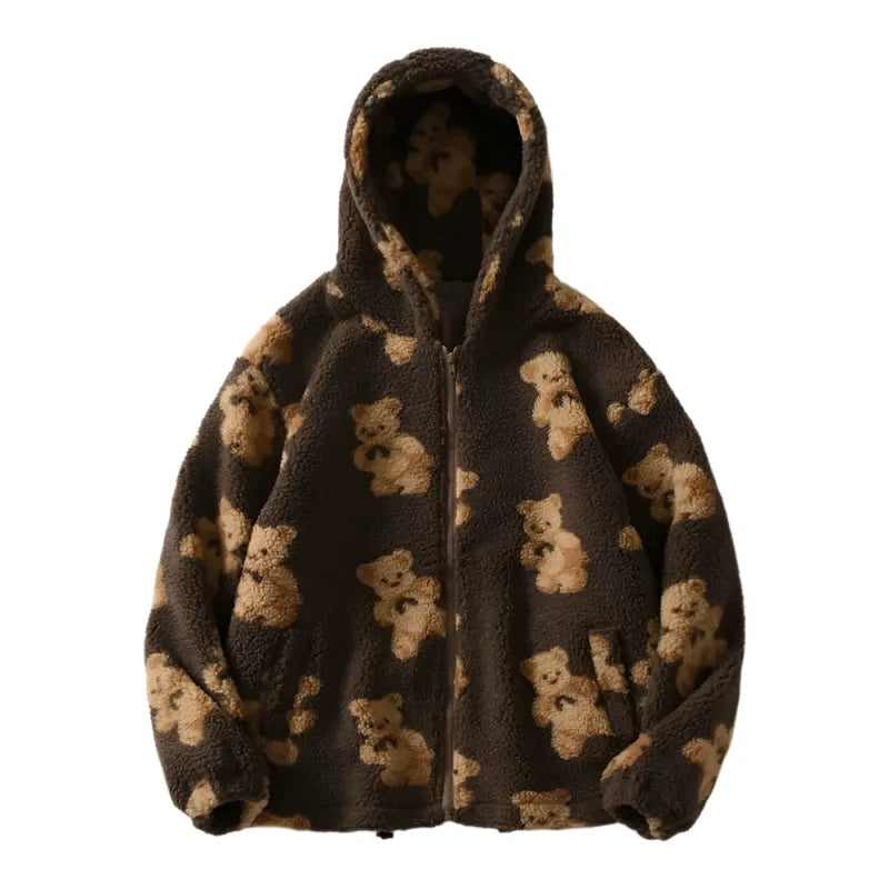 Demi – Unisex Teddy Bear Hoodie Jacket