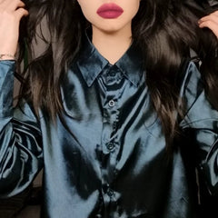 Giulia – Vintage Silk Women’s Long Sleeve Blouse