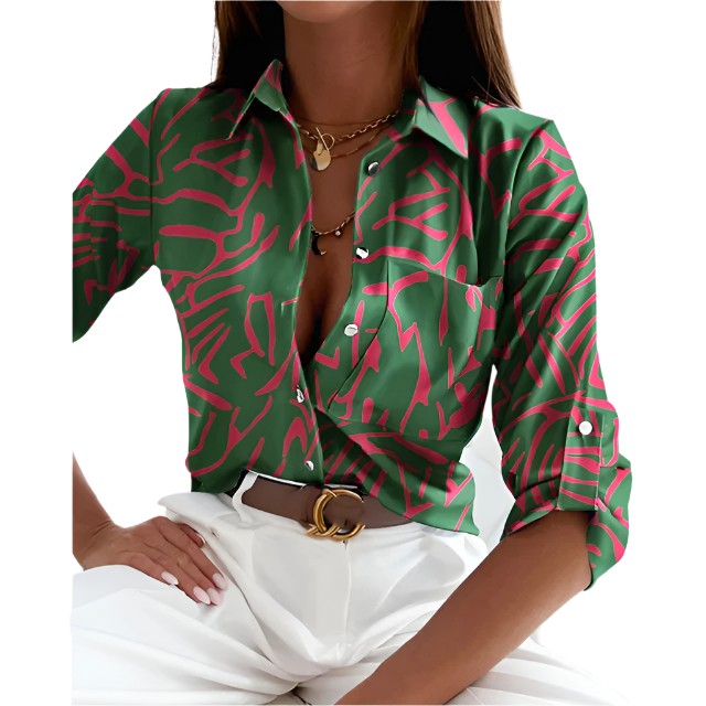 Melai – Women’s Geometric Print Blouse