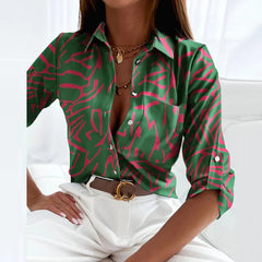 Melai – Women’s Geometric Print Blouse