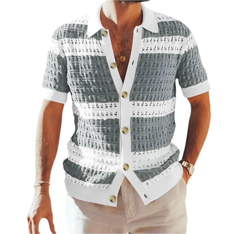 Grimaldi – Cozy Knit Shirt for Men